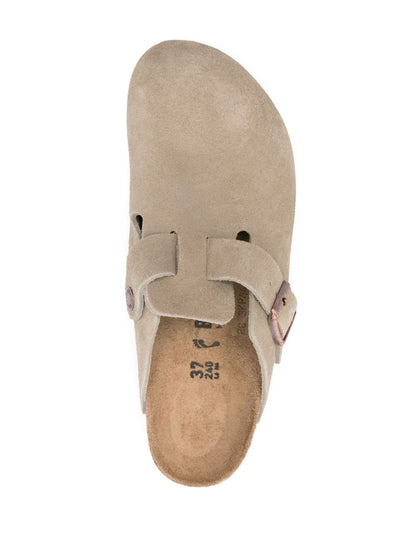 Birkenstock Boston Suede Closed-Toe Sandals Dove Grey Dove Grey
