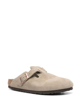 Birkenstock Boston Suede Closed-Toe Sandals Dove Grey Dove Grey