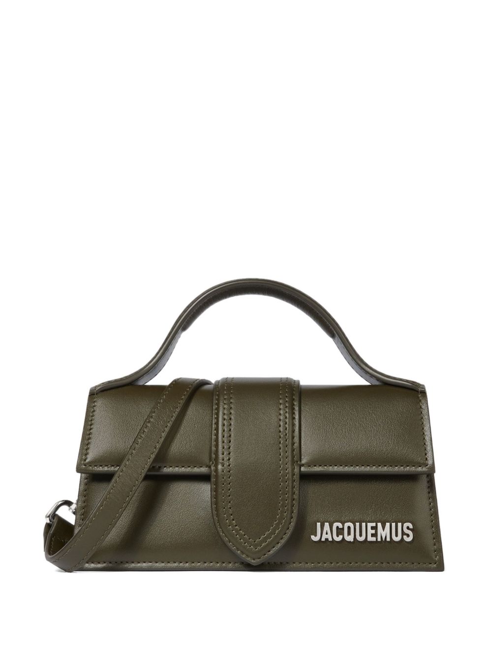 JACQUEMUS Child Mini Leather Top Handle Bag Green