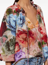 Alice + Olivia Norah Silk-Cotton Multicolour Blouse MultiColour