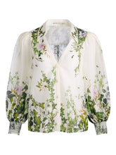 Alice + Olivia Silk-Blend White Shirt White