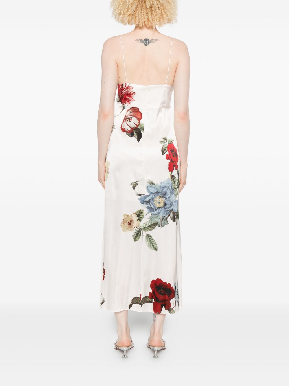 Alice + Olivia Julietta Silk-Blend Slip Dress Multicolour