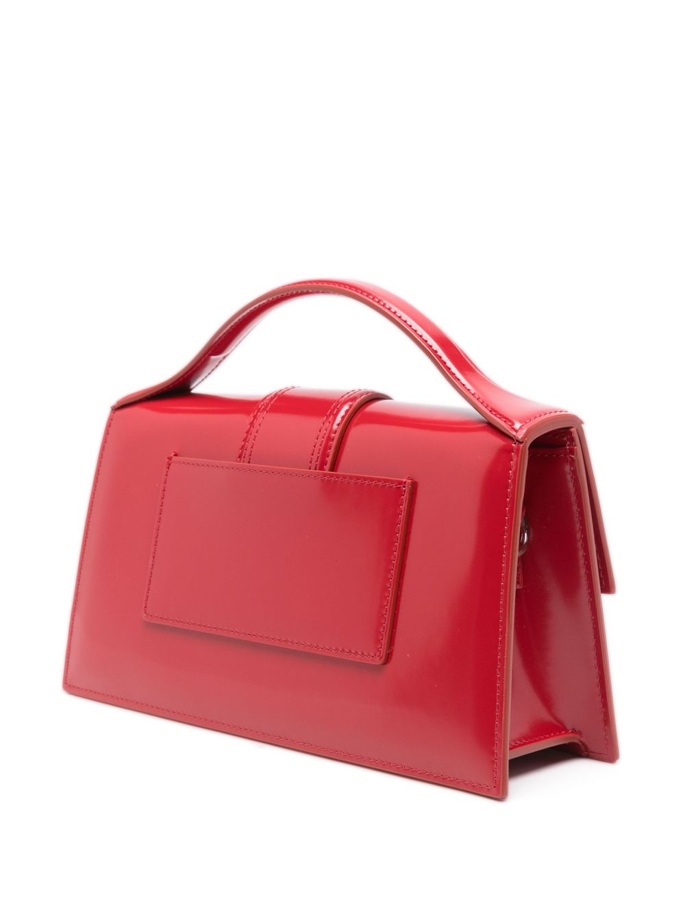 JACQUEMUS Le Grand Bambino Leather Tote Bag Red