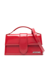 JACQUEMUS Le Grand Bambino Leather Tote Bag Red