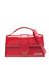 JACQUEMUS Le Grand Bambino Leather Tote Bag Red