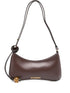JACQUEMUS The Bisou Perle Shoulder Bag Brown