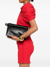 Jacquemus La Pochette Rond Carré Black Leather Clutch Bag Black