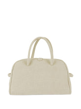 Jacquemus The Small Turismo Crocodile-Effect Knotted Shoulder Bag Ivory