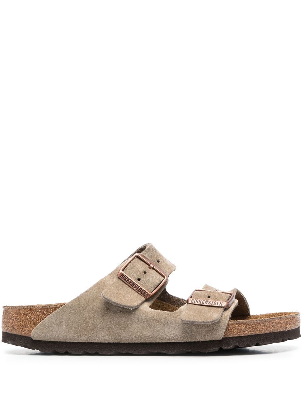 Birkenstock Arizona Suede Slip-On Sandals Dove Grey