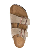 Birkenstock Arizona Suede Slip-On Sandals Dove Grey