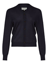Maison Margiela Wool V-Neck Buttoned Cardigan Blue