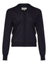 Maison Margiela Wool V-Neck Buttoned Cardigan Blue