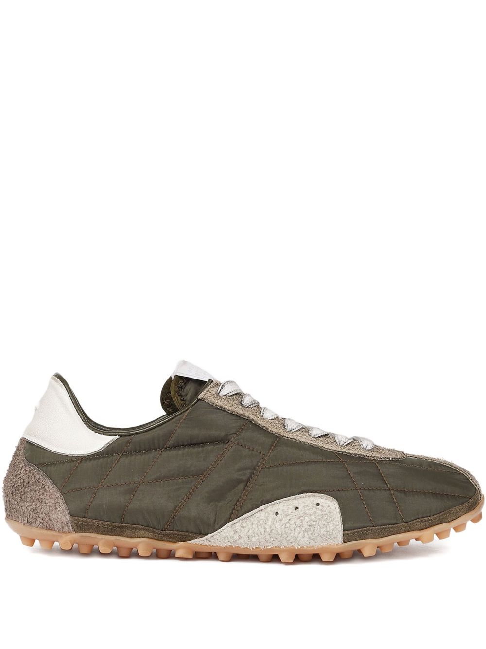 Maison Margiela Sprinters Low Panelled Quilted Sneakers Green