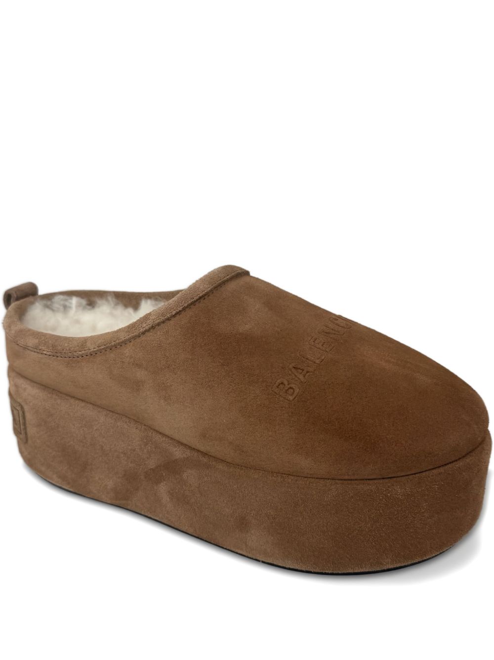 Balenciaga Alaska Soft Platform Brown Clogs brown