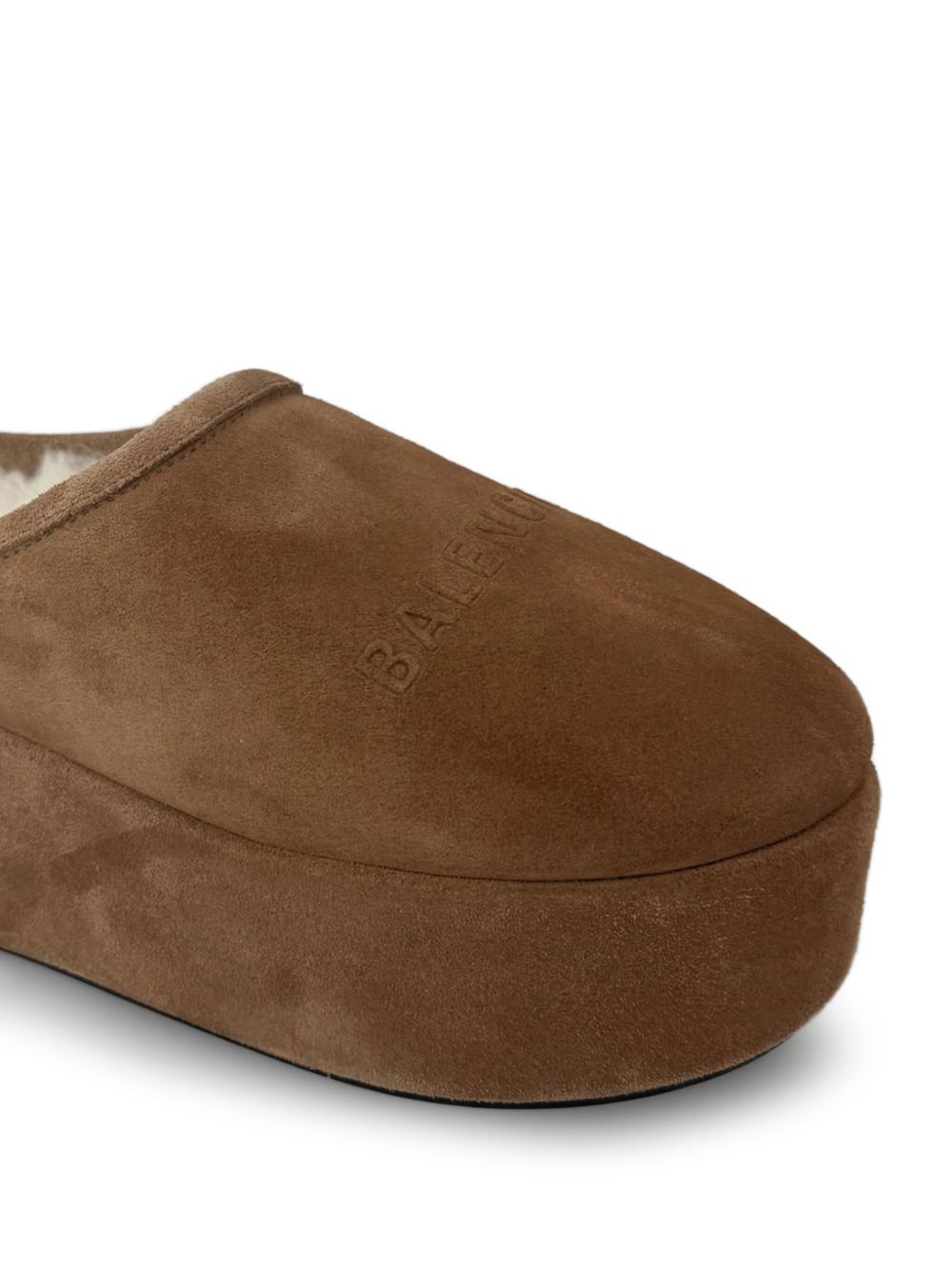 Balenciaga Alaska Soft Platform Brown Clogs brown