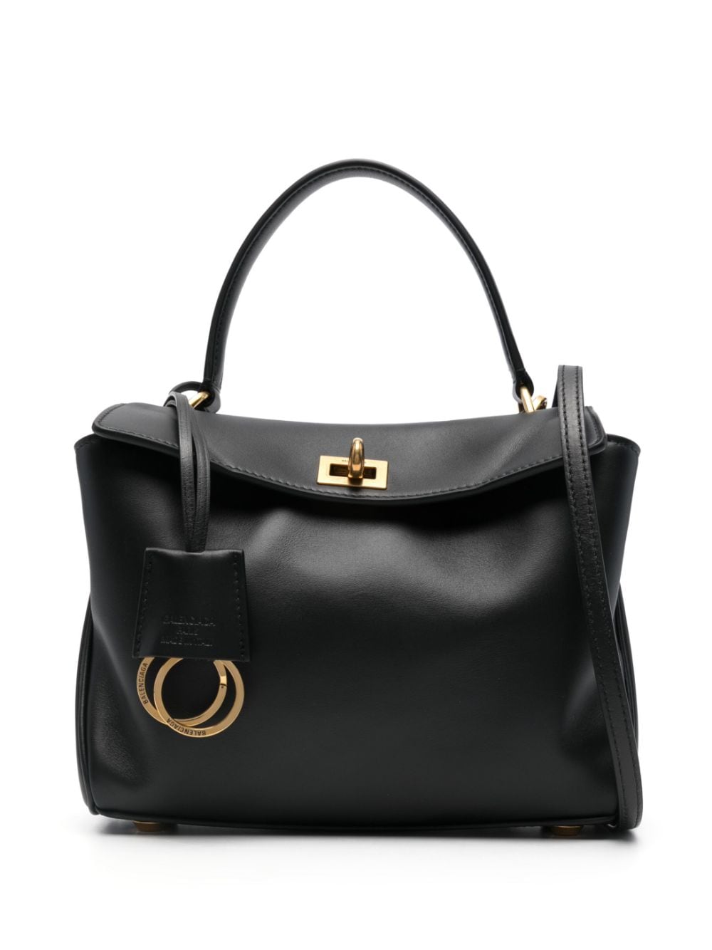 Balenciaga Rodeo Small Leather Tote Bag Black