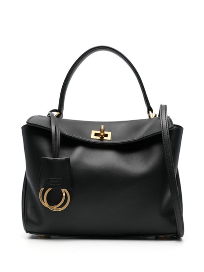 Balenciaga Rodeo Small Leather Tote Bag Black
