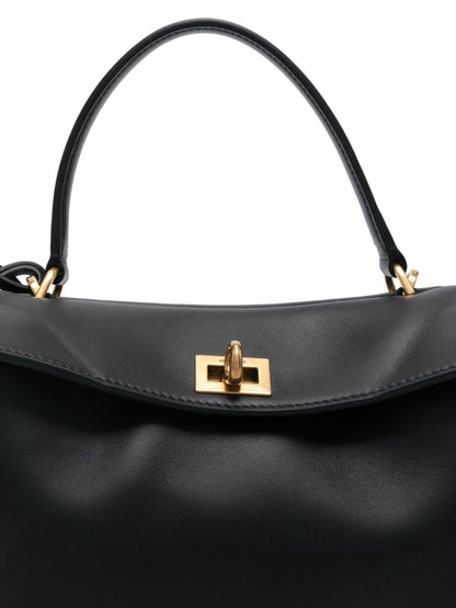 Balenciaga Rodeo Small Leather Tote Bag Black