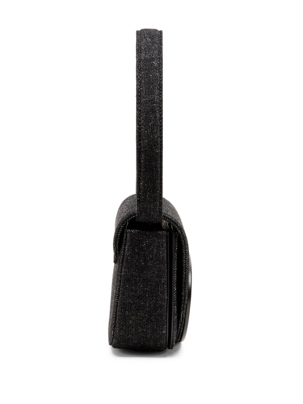 Diesel 1DR Iconic Nappa Leather Shoulder Bag Black