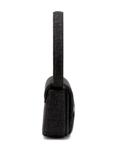 Diesel 1DR Iconic Nappa Leather Shoulder Bag Black