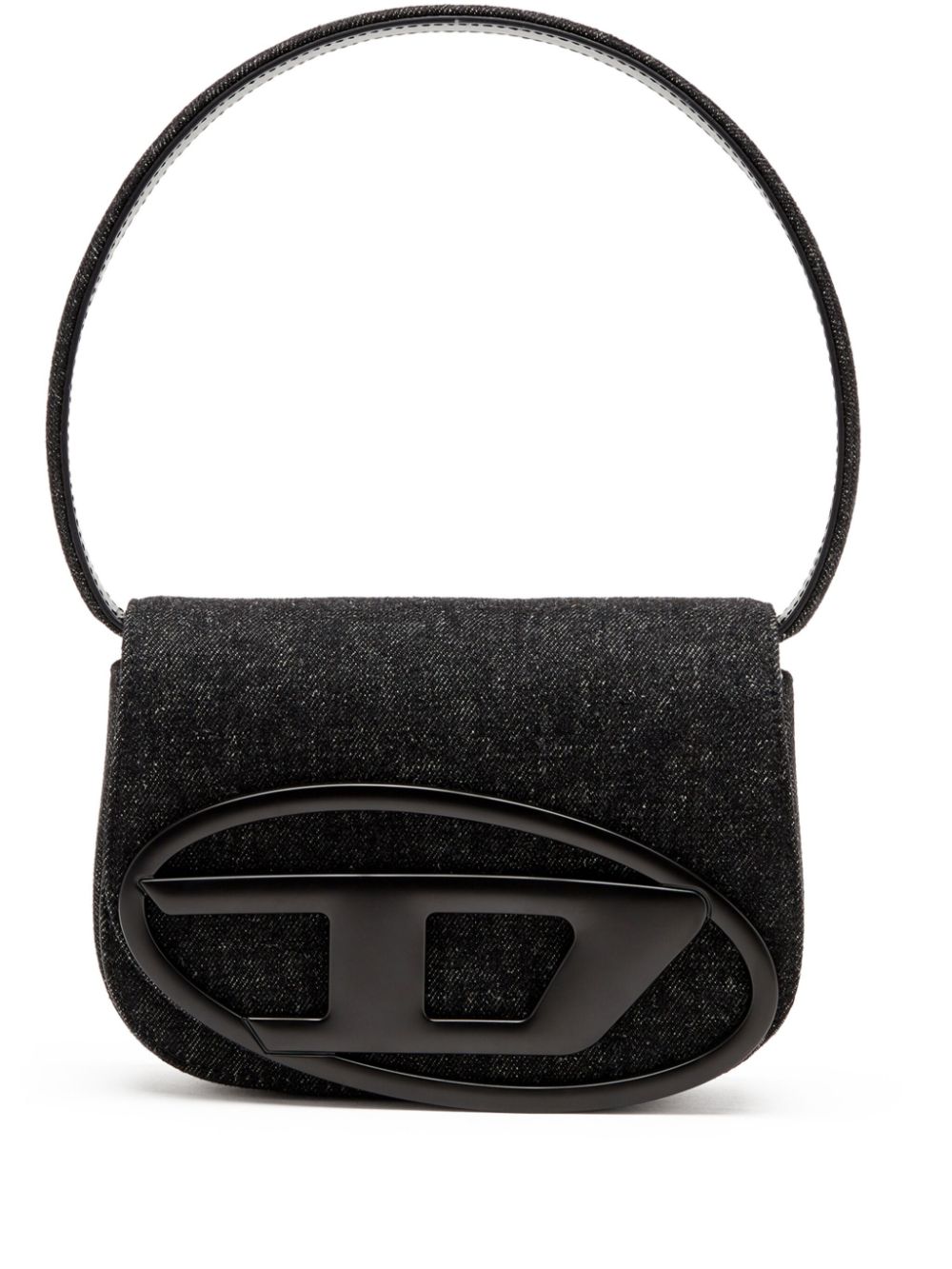 Diesel 1DR Iconic Nappa Leather Shoulder Bag Black