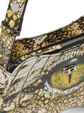 Diesel Play-Glossy Printed Shoulder Bag Beige