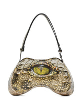 Diesel Play-Glossy Printed Shoulder Bag Beige