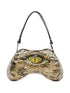 Diesel Play-Glossy Printed Shoulder Bag Beige