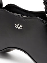 Diesel Play Semi Gloss Leather Shoulder Bag Black