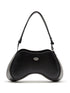 Diesel Play Semi Gloss Leather Shoulder Bag Black