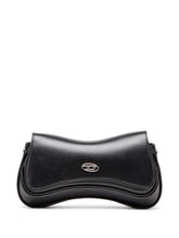Diesel Play Semi Gloss Leather Clutch Black