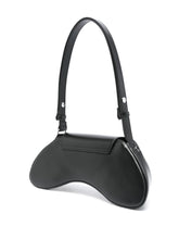 Diesel Play Semi Gloss Leather Clutch Bag Black