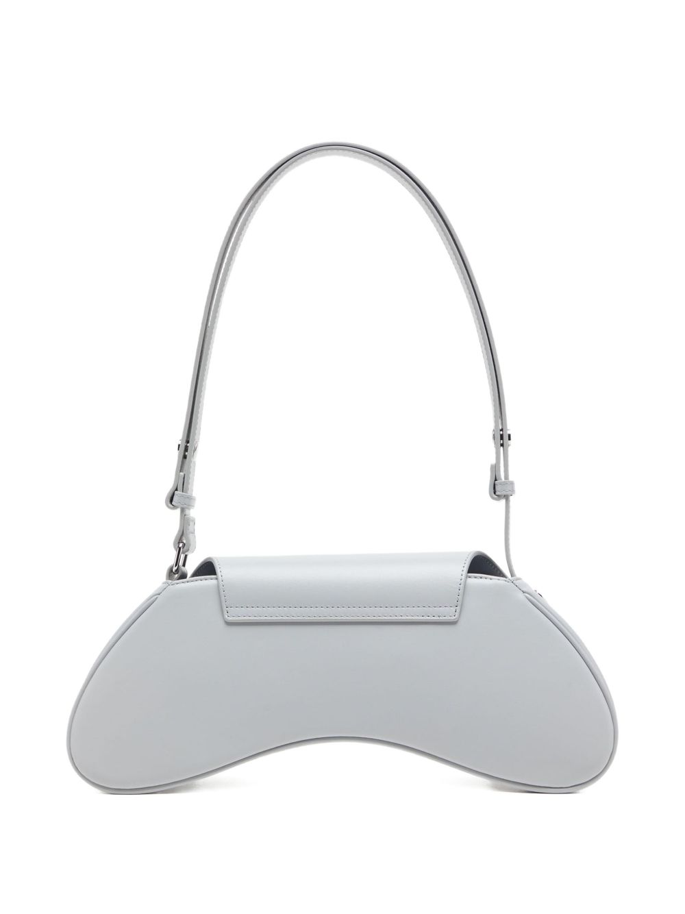 Diesel Play-Glossy Leather Crossbody Bag White