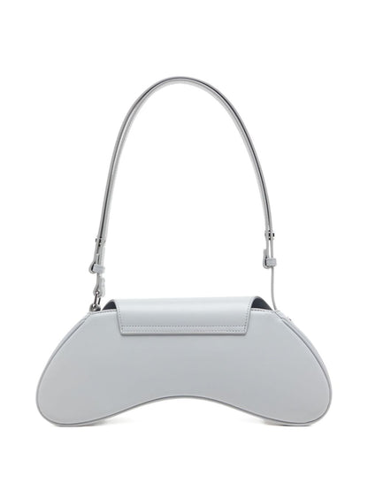 Diesel Play-Glossy Leather Crossbody Bag White