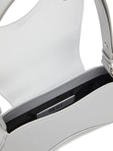 Diesel Play-Glossy Leather Crossbody Bag White