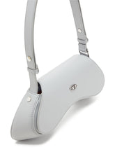 Diesel Play-Glossy Leather Crossbody Bag White