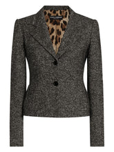 Dolce & Gabbana Single-Breasted Wool Jacket Grey Grey