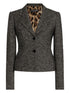 Dolce & Gabbana Single-Breasted Wool Jacket Grey Grey