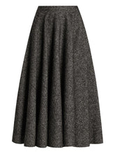 Dolce & Gabbana High-Waisted Wool Pleated Midi Skirt Grey