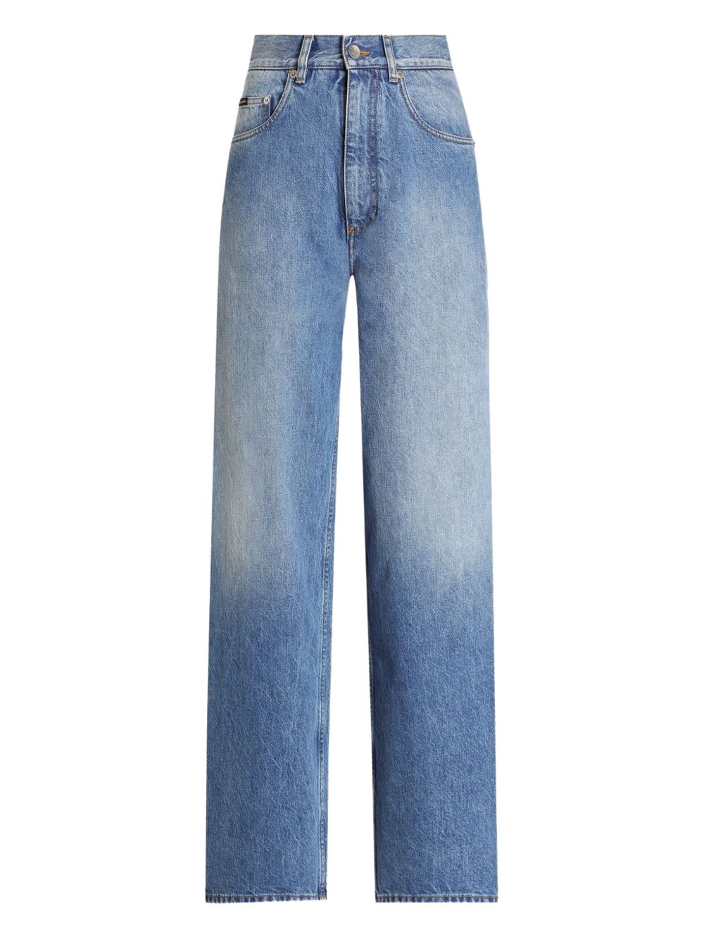 Dolce &amp; Gabbana High-Waisted Clear Blue Denim Jeans Clear Blue