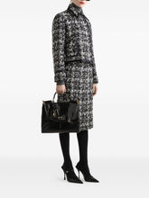 Dolce & Gabbana Tweed Wool-Blend Midi Skirt Grey