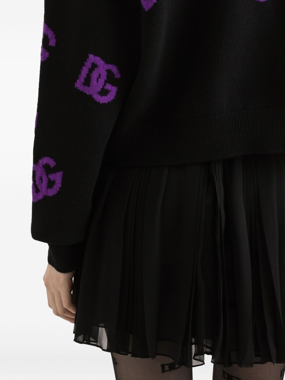Dolce &amp; Gabbana Wool Roll Neck Jumper Black