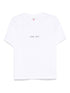 Victoria Beckham Chic Slogan Organic Cotton T-Shirt White White