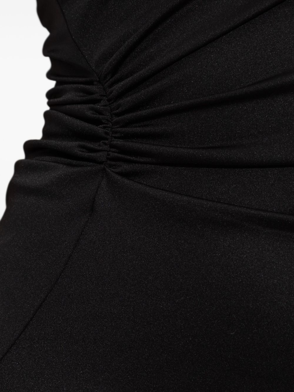 Victoria Beckham Asymmetric Draped Midi Dress Black black