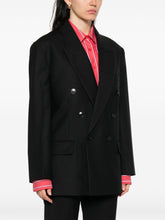 Victoria Beckham Double-Breasted Wool-Blend Blazer Black Black
