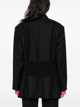 Victoria Beckham Double-Breasted Wool-Blend Blazer Black Black