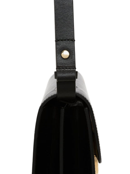 Victoria Beckham Dorian Smooth Leather Shoulder Bag Black