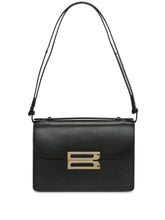 Victoria Beckham Dorian Smooth Leather Shoulder Bag Black