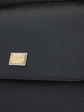 Dolce & Gabbana Small Sicily Leather Handbag Black