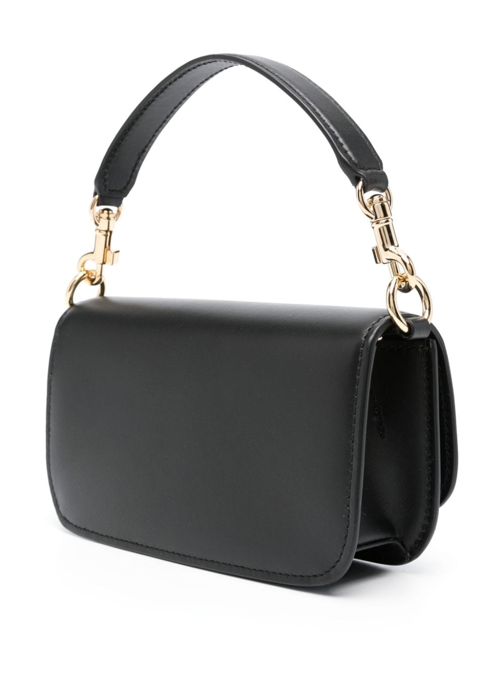 Dolce &amp; Gabbana Textured Leather Shoulder Bag Black